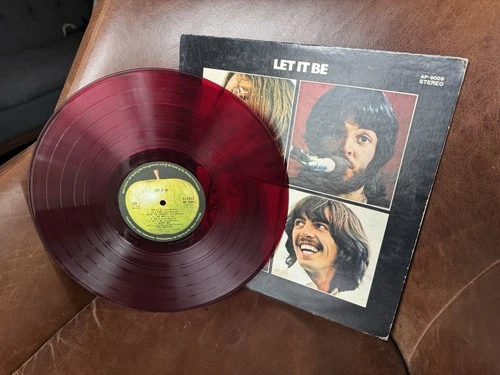 The Beatles Let It Be AP-9009 Japan RED VINYL from Box Set EARLY PRESSING