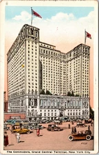 Postcard The Commodore Hotel Grand Central Terminal New York City Open Dec. 1917
