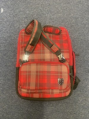 Burton Aperture Pack Backpack 2009 Red Plaid Camera Carry Bag