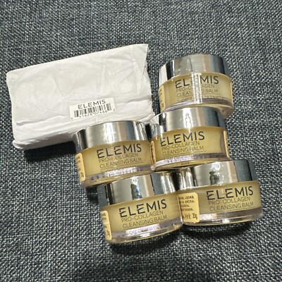 Lot/5 Elemis Pro-collagen Cleansing Balm 0.7oz *5 Cleaning Makeup Removal Towel