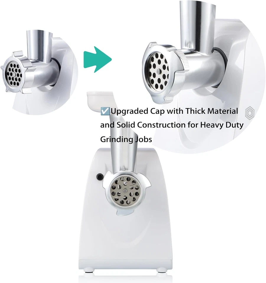 Maquina Para Moler Cortar Carne Embutido Molino de Acero Inoxidable Electrica - Image 3 of 4