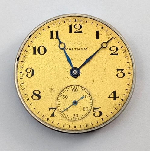 Antique WALTHAM 23147283 Gr 510 7j 1912 25mm Pocket Watch Movement PARTS REPAIR