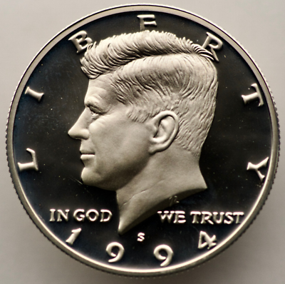 1994-S Silver Kennedy Half Dollar Proof - 90% Silver - 0.3617 Troy