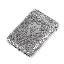 1PC. EDC Hand Carved Cigarette Case 3 Pieces of Antique Metal for 14 Cigarettes