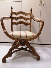 Sedia inizio '900 scolpita a mano