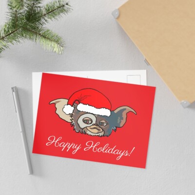 Gremlins Christmas Holiday Fine Art Postcard | eBay