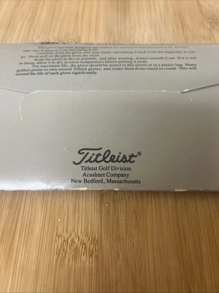 GUANTE DE INVIERNO TITLEIST vintage de cuero y lana, golf para hombre - talla mediana izquierda Foto 4 de 4