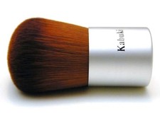 CLOSEOUT Ultimate Silver Luxury Kabuki Makeup Brush Soft Full Bristles Vegan