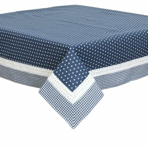 Blaue Tischdecken mit Stern-Form
