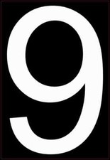 5.5in x 8in Address Number 9 Magnet