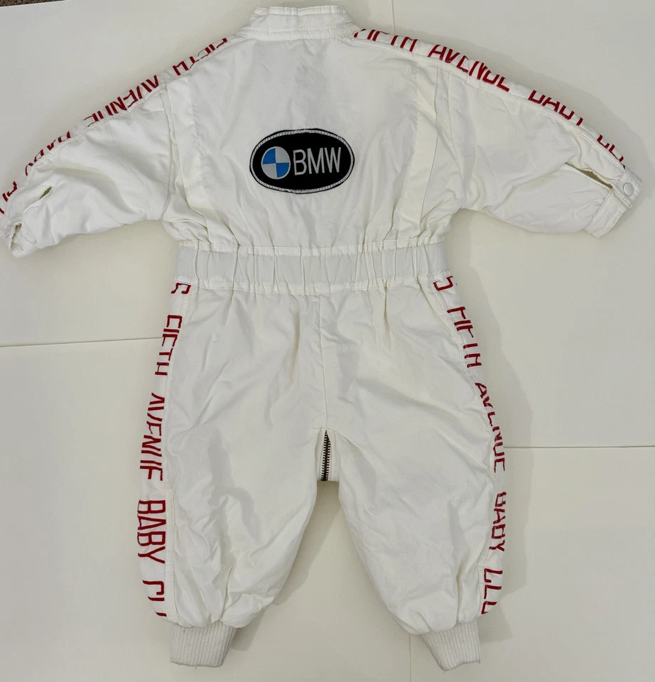 Traje de carreras vintage de una pieza Saks Fifth Ave Baby Club de la década de 1980 con cremallera - 6 meses Foto 4 de 4