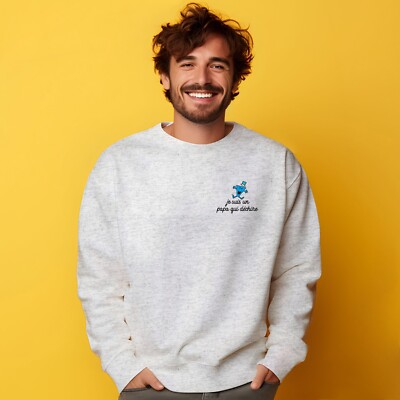 Herren Sweatshirt Farbe grau, ICH BIN EIN PAPA, DER HERZ ZERREISST