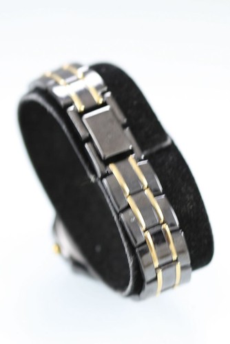 Pulsar Solar Damen Uhr Edelstahl Schwarz Gold Stahl Wasserdicht Datum Quarz - Bild 2 von 6