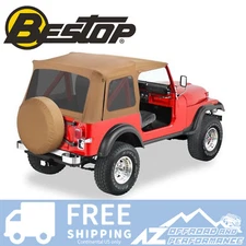 Bestop Supertop Replacement Skin Tint Windows Spice For 76-95 Jeep CJ7 Wrangler