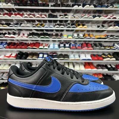 Nike‎ Court Vision Low ‘Black Game Royal’ DM8681-001 Men’s Sneakers Size 11.5 Nike Air Court Vision Low Mens Size 11.5 Black Blue Running  main image 4