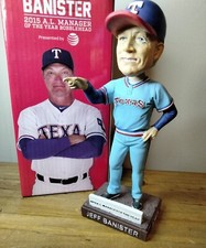 JEFF BANISTER 2015 A.L. MANAGER of the YEAR Bobblehead #28 Texas Rangers SGA