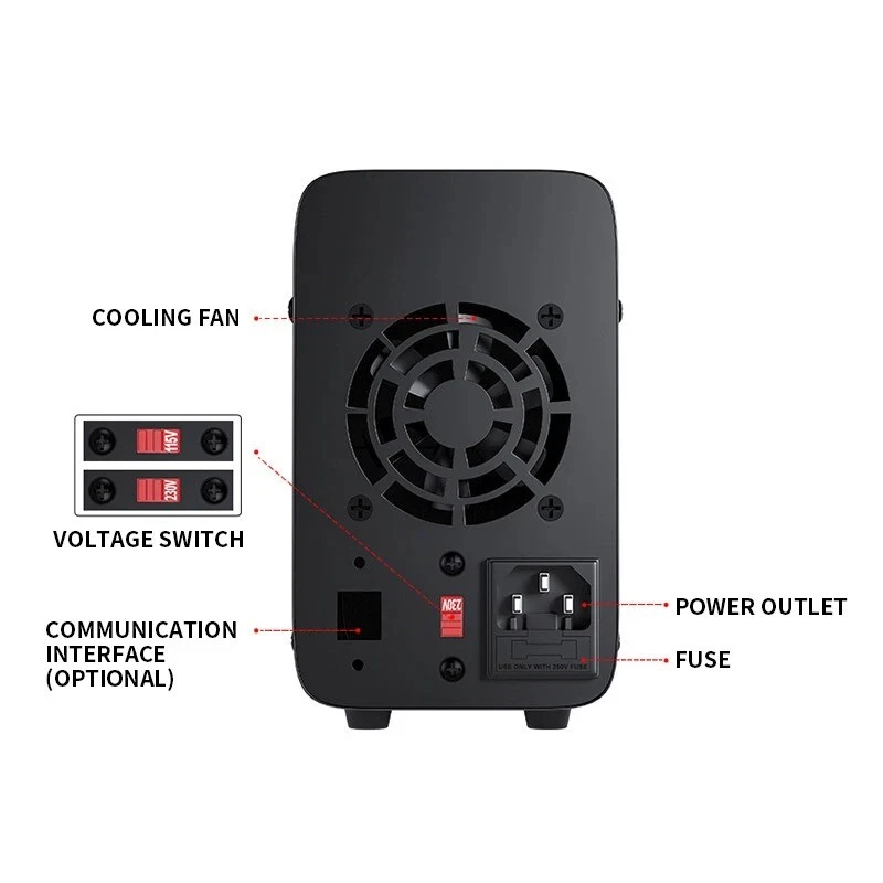 Adjustable DC Regulated Power Supply Meter GPS3010D Programmable Power Supply - Image 4 of 4