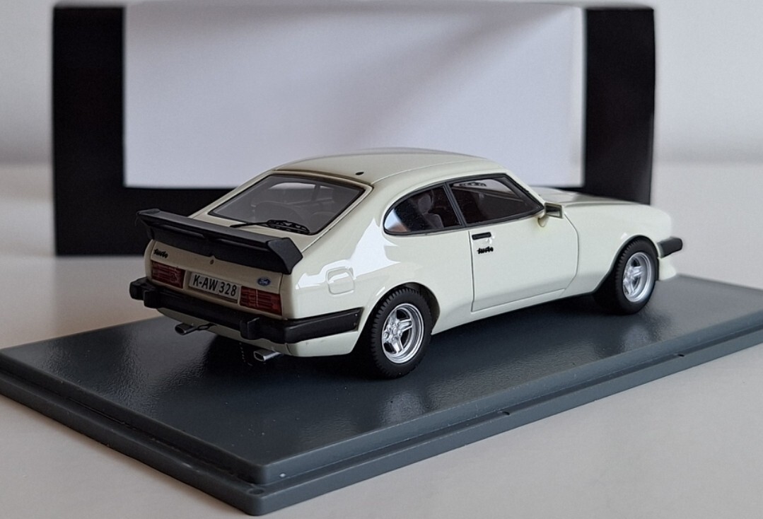 Ford England Capri MKIII Turbo Coupe 1981 White 1:43 Neo 43328