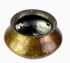 Grand Pot À Cuisine En Laiton Massif D'Inde Utilitaire Multi Cuisine. G66-1233