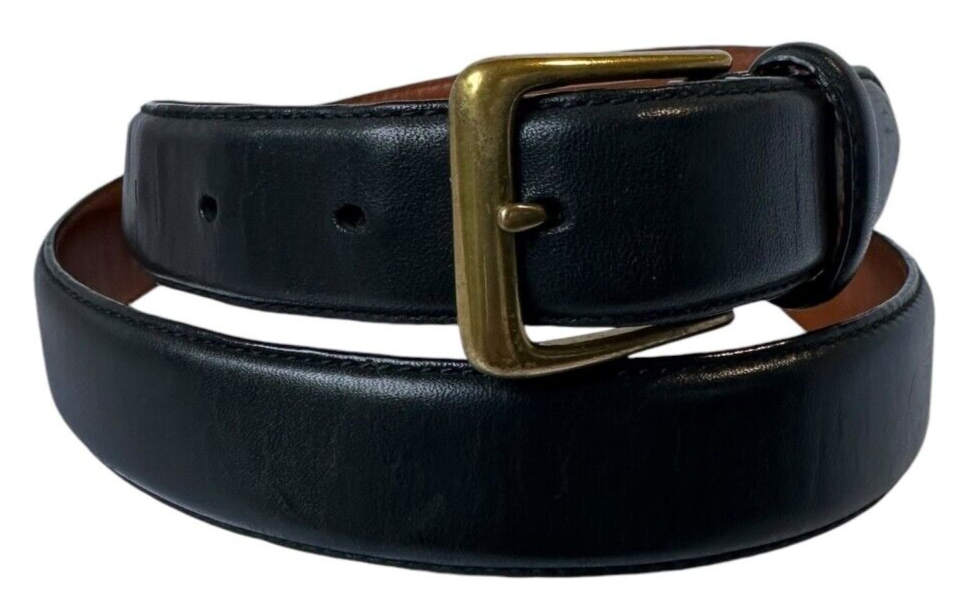 小物 RALPH LAUREN / USA black leather belt Genuine POLO RALPH LAUREN Black Leather Men's Belt Size 34/85 | eBay