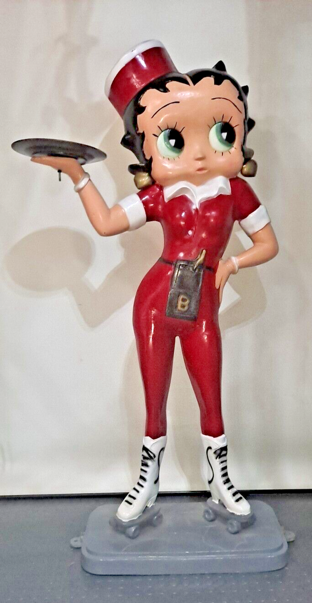 RARE Life Size Betty Boop Waitress Skating Pub Bar Car Hop
