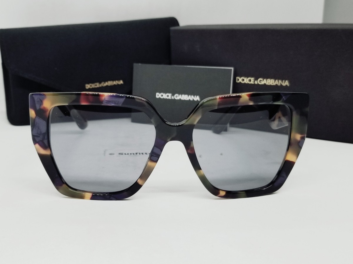 DOLCE & GABBANA blue pearl havana/grey DG4438 3439/1 55