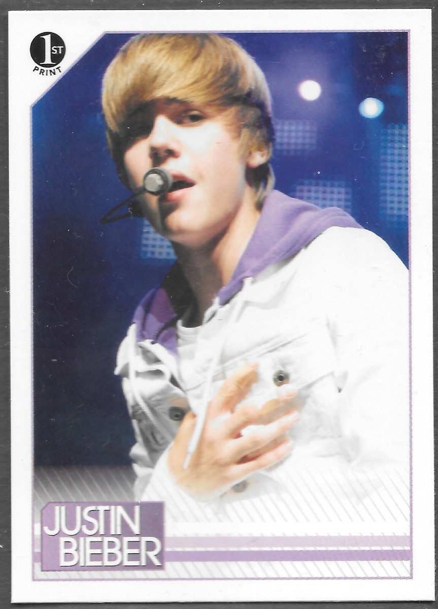 JUSTIN BIEBER 2010 Panini FIRST PRINT ROOKIE CARDS Complete Your