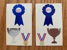 Mrs. Grossman’s Stickers “Best Ribbon” 1998 vintage 2 mini sheets