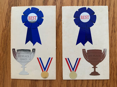 Mrs. Grossman s Stickers  Best Ribbon  1998 vintage 2 mini sheets