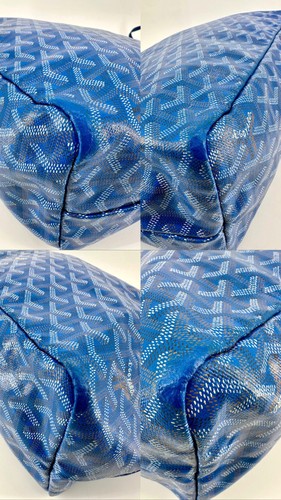 Sac cabas Goyard Saint Louis PM en toile Goyardine et cuir, avec une pochette i - Photo 13/14