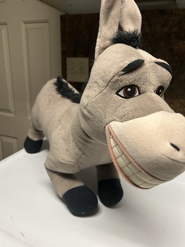Peluche Shrek 2 Jumbo Donkey Dreamworks 2004 Hasbro 24" LIVRAISON GRATUITE - Photo 2/10