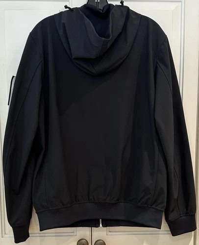 NWT STONE ISLAND SS21 LIGHT SOFT SHELL-R E-DYE JACKET DARK NAVY - MEN'S LARGE image 3