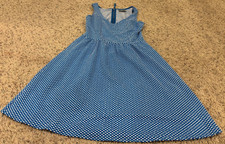 Anthropologie Maeve Caldera Sundress Blue/White Dot Womens Size Small Summer