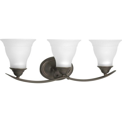 Progress Lighting P3192 Trinity 3 Light Bathroom Vanity Light - Bronze