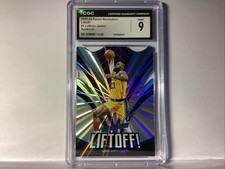 2023-24 Panini Revolution Lebron James #1 Liftoff Sunburst /75 Lakers Mint 9