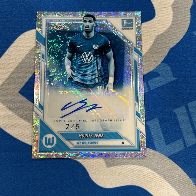 2025-26 Topps Chrome Bundesliga  Moritz Jenz Frozen Fractor AUTO 2/-5