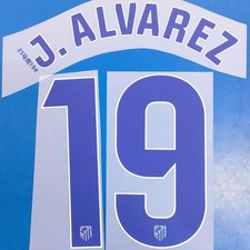 Alvarez 2025-26 Atlético de Madrid Player Size Nameset Name Number ID Print