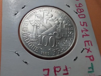 G . 900 . 5 . 100 FRANCS AG . VICTOR HUGO . FRAPPE COURANTE .1985 . FDC . - Photo 1/2