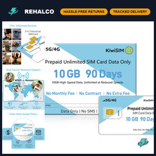 10GB Prepaid Data SIM Card USA - High Speed 5G/4G LTE Mobile Internet Access