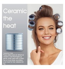 Xnicx Self Grip Ceramic Ionic Thermal Hair Roller Set 18 Rollers