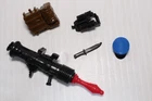 1991 GI Joe Red Star Accessory Lot Knife Hat Missile Launcher Hasbro ARAH