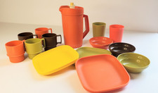 Tupperware Tupper Toys Pitcher Cups Bowl Plate Children's Vintage Miniature Play