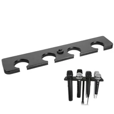 Multi Mic Holder for Wired and Wireless Mics, Multiple Microphone Organizer and
