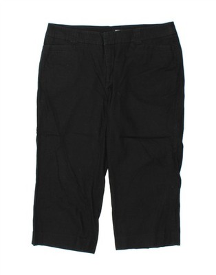 MOSSIMO Womens Capri Trousers 2XL W36 L23 Black Cotton AP14