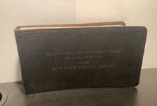 1946 Dimensions & Classifications Of Locomotives Trains NY Central System