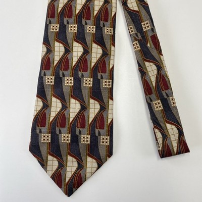 Boxelder Milwaukee Necktie Charles Rennie Mackintosh ''Tulip & Lattice'' ~ 3.75''