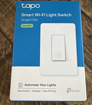  Tapo Smart Wi-Fi Light Switch, TP-Link S500, Single Pole, New Open box, Unused 