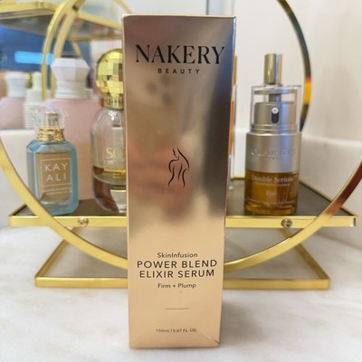NIB Nakery Beauty SkinInfusion Power Blend Elixir Serum Firm & Plump 5.07 oz