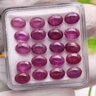 Royal Red~ Lot 10 Pcs Natural Ruby Mozambique 7mmx5mm Oval Cut Loose Gemstones
