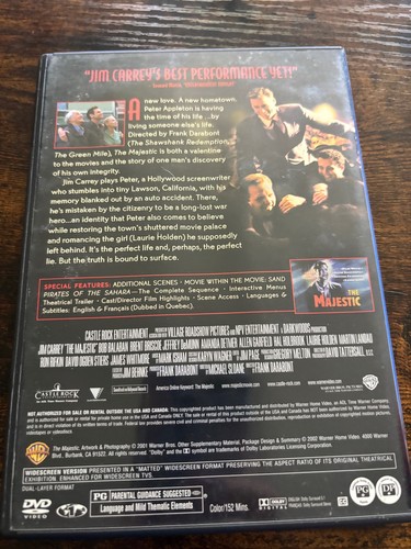 The Majestic DVD used - Foto 2 di 2